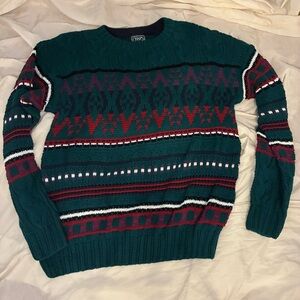 M Vintage 80s 90s Chaps Ralph Lauren crewneck pullover knit colorful sweater